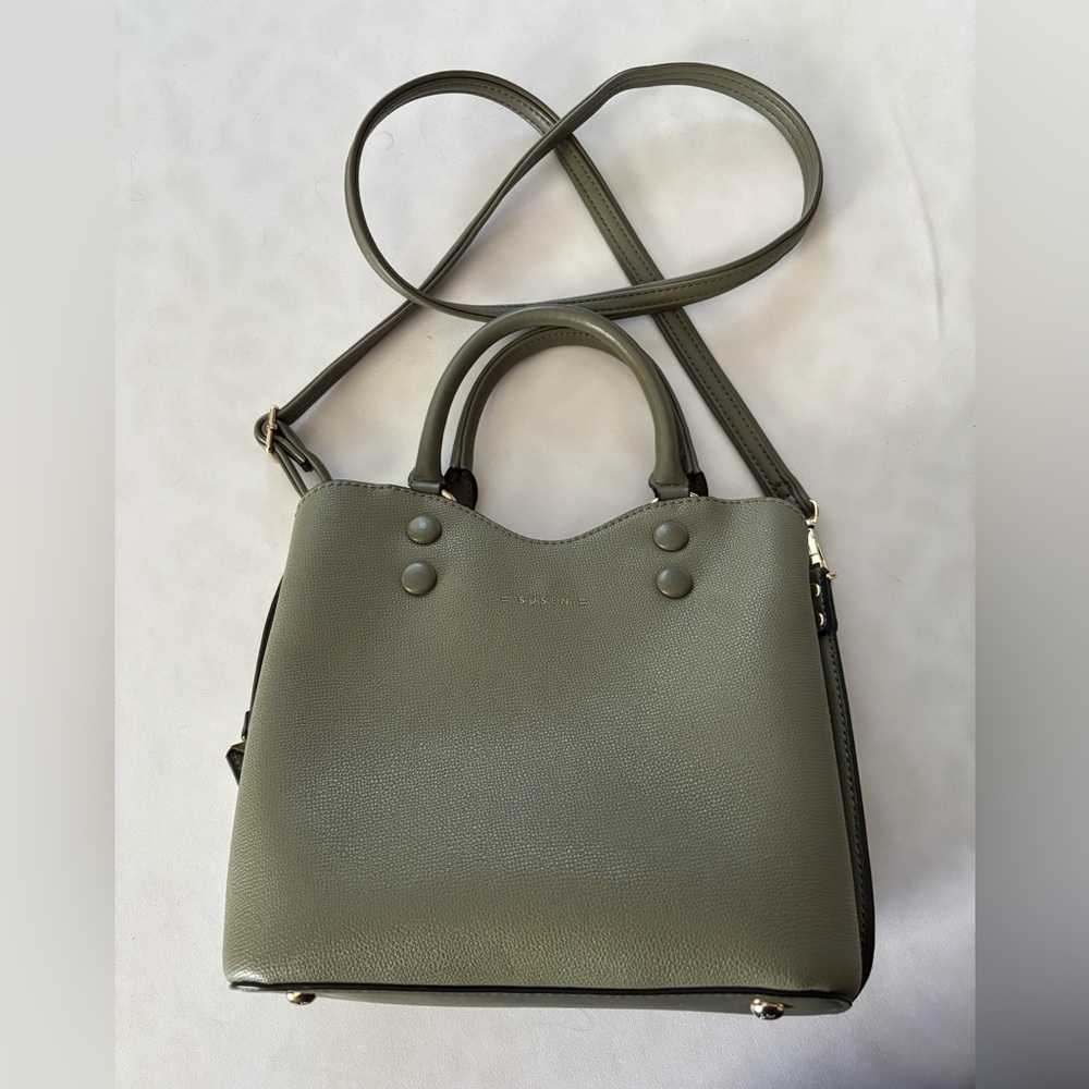 Suzen moss green handbag
